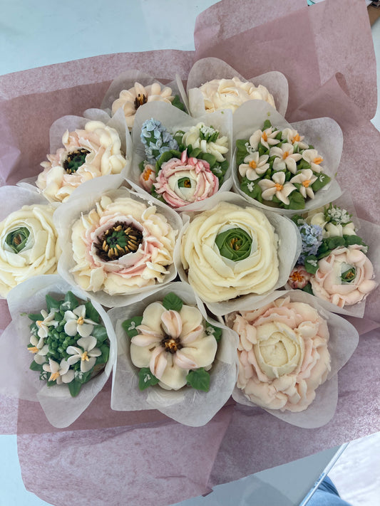 Mother's Day Floral Cupcake Bouquet - The Dessert Ladies