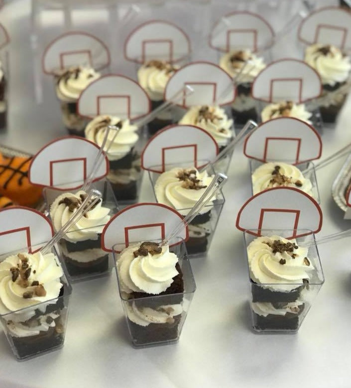 BasketBall Cake Shooters - The Dessert Ladies