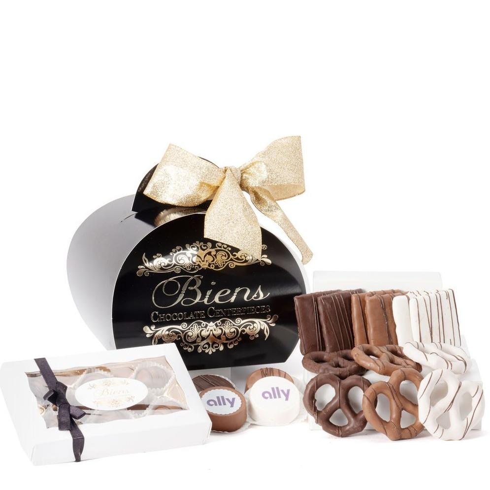 Corporate Large Tulip Box- Black - The Dessert Ladies