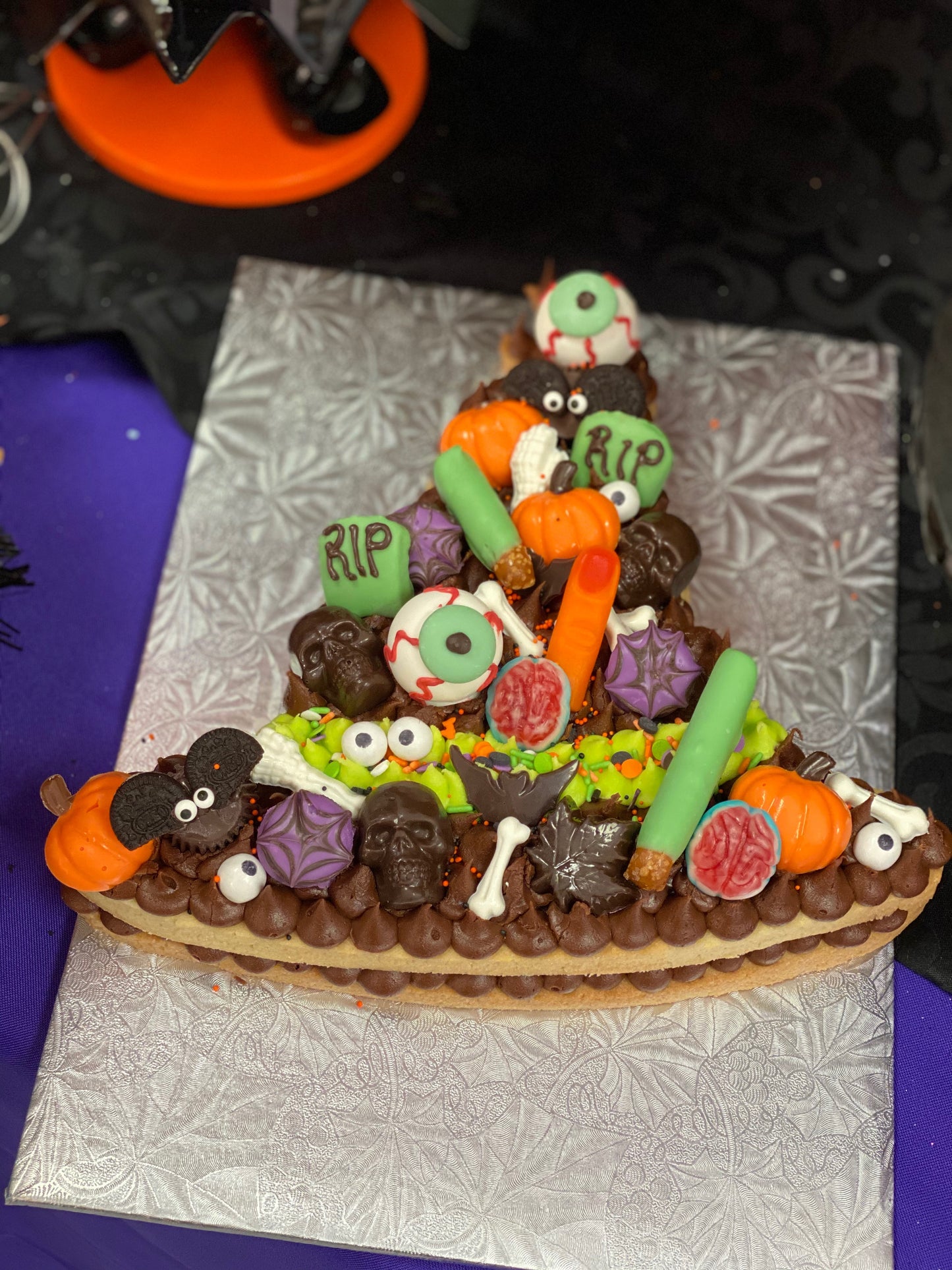 Halloween Witch Cookie Cake - The Dessert Ladies