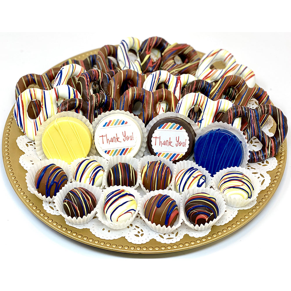 Large Thank You Mixed Chocolate Platter - The Dessert Ladies