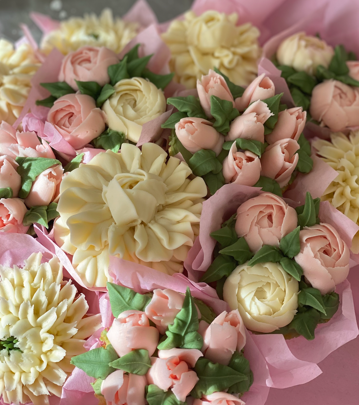 Blush Pink Floral Cupcake Bouquets- Local Only, 45% OFF