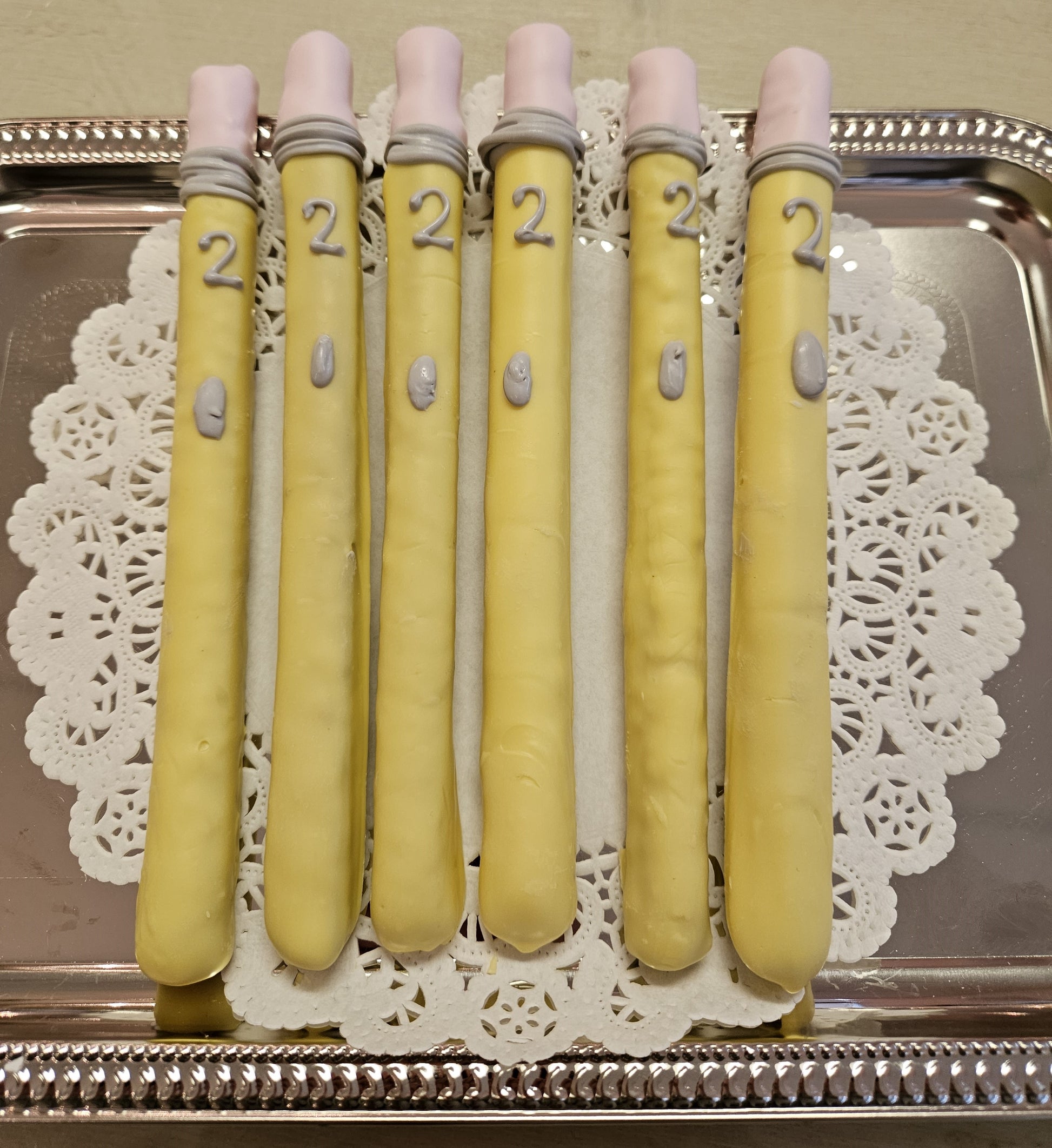 Pencil Pretzel Rods - The Dessert Ladies