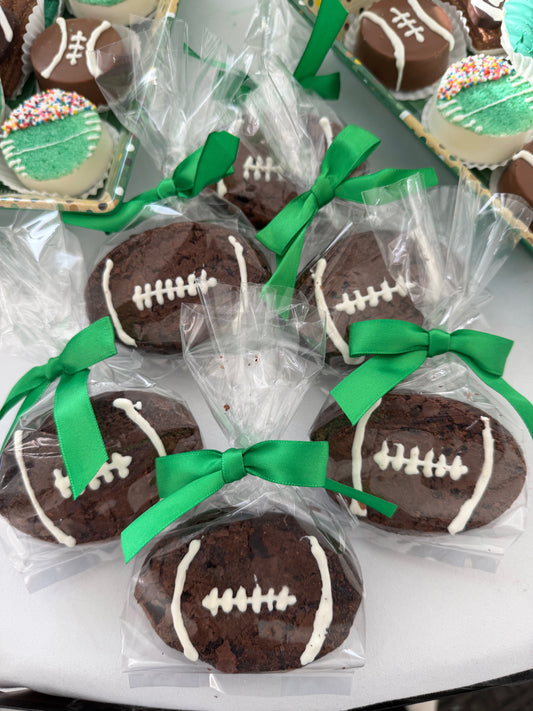 Brownie Football Favors – Handcrafted Game Day Brownies - The Dessert Ladies