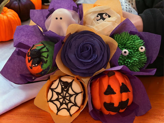 Halloween Cupcake Bouquet - The Dessert Ladies