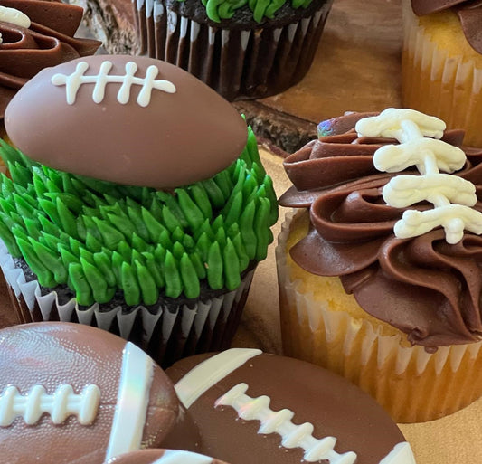 Superbowl Cupcakes - The Dessert Ladies