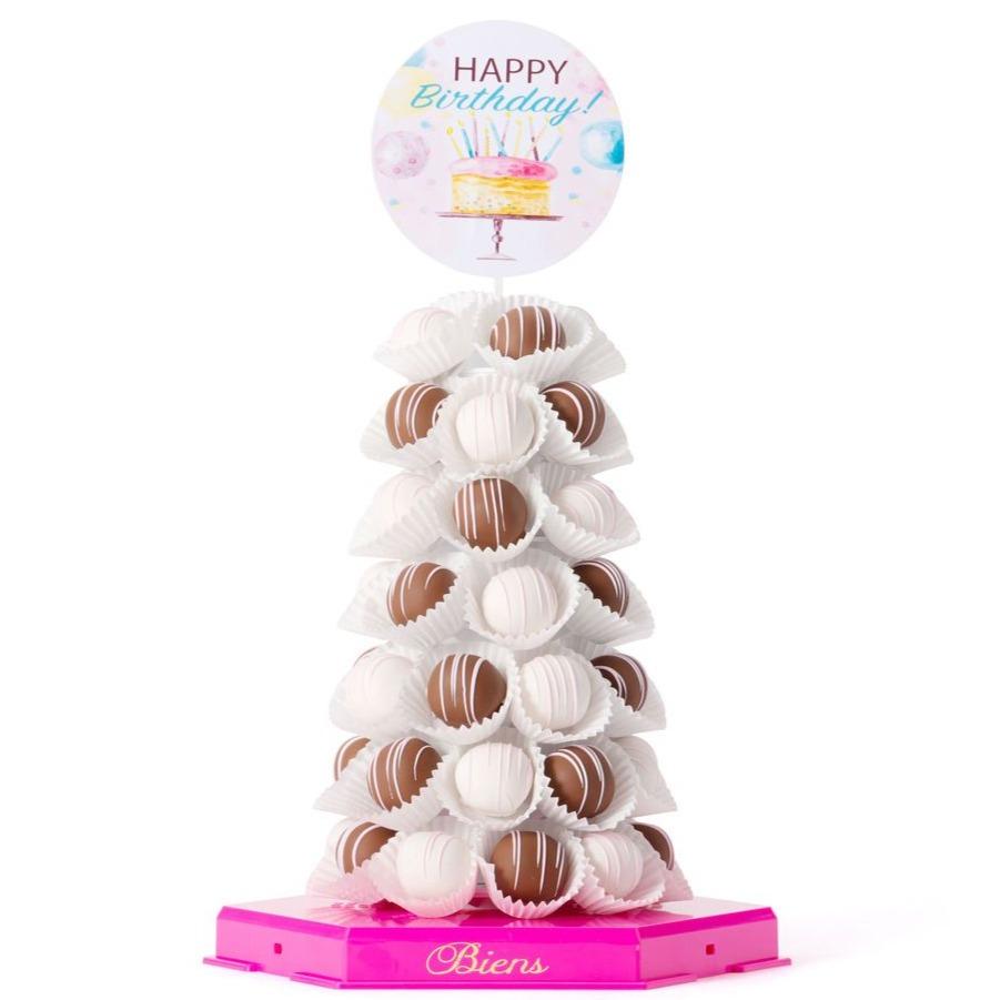 Happy Birthday Bien Tower - Hot Pink - The Dessert Ladies