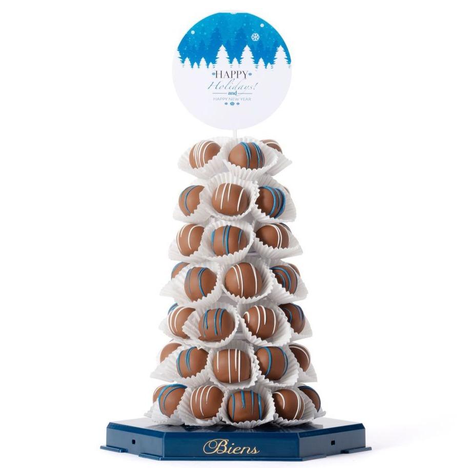 Happy Holidays Bien Tower- Dark Blue - The Dessert Ladies