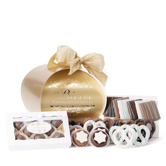 Hanukkah Large Tulip Box - Gold - The Dessert Ladies