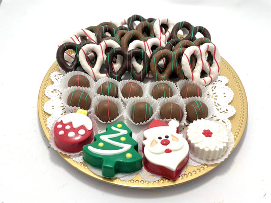 Large Christmas Mixed Chocolate Platter - The Dessert Ladies