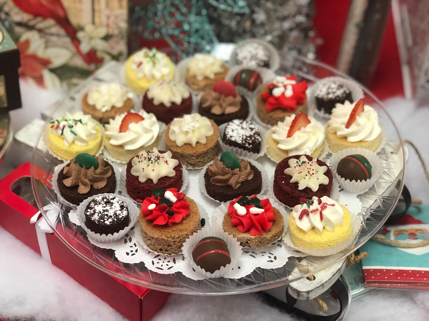 Christmas Cake Tasting Platter - The Dessert Ladies