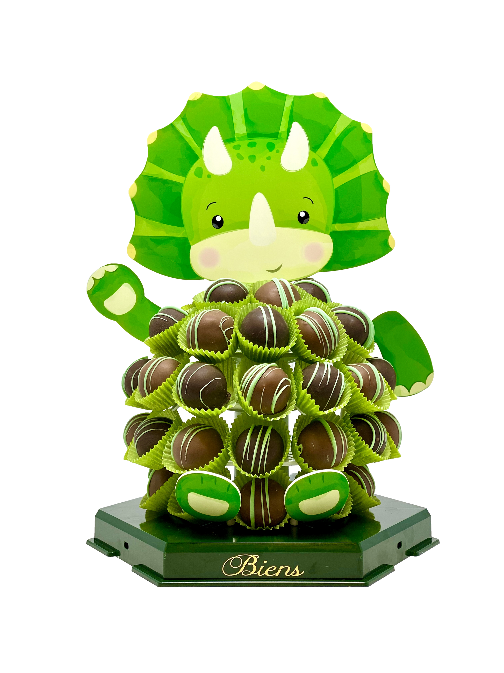 Sarah Tops - the Dinosaur Chocolate Centerpiece - The Dessert Ladies