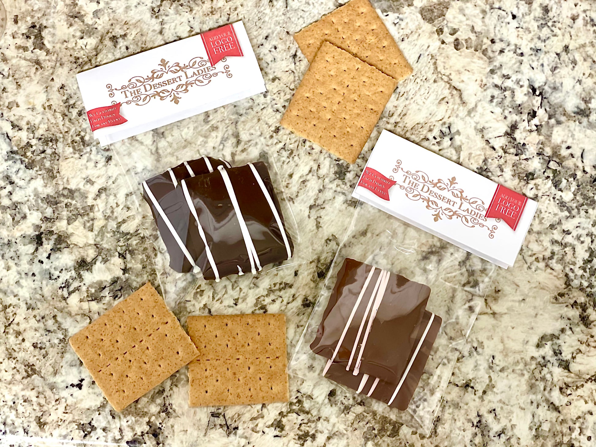 Chocolate Covered Graham Cracker Packs - The Dessert Ladies