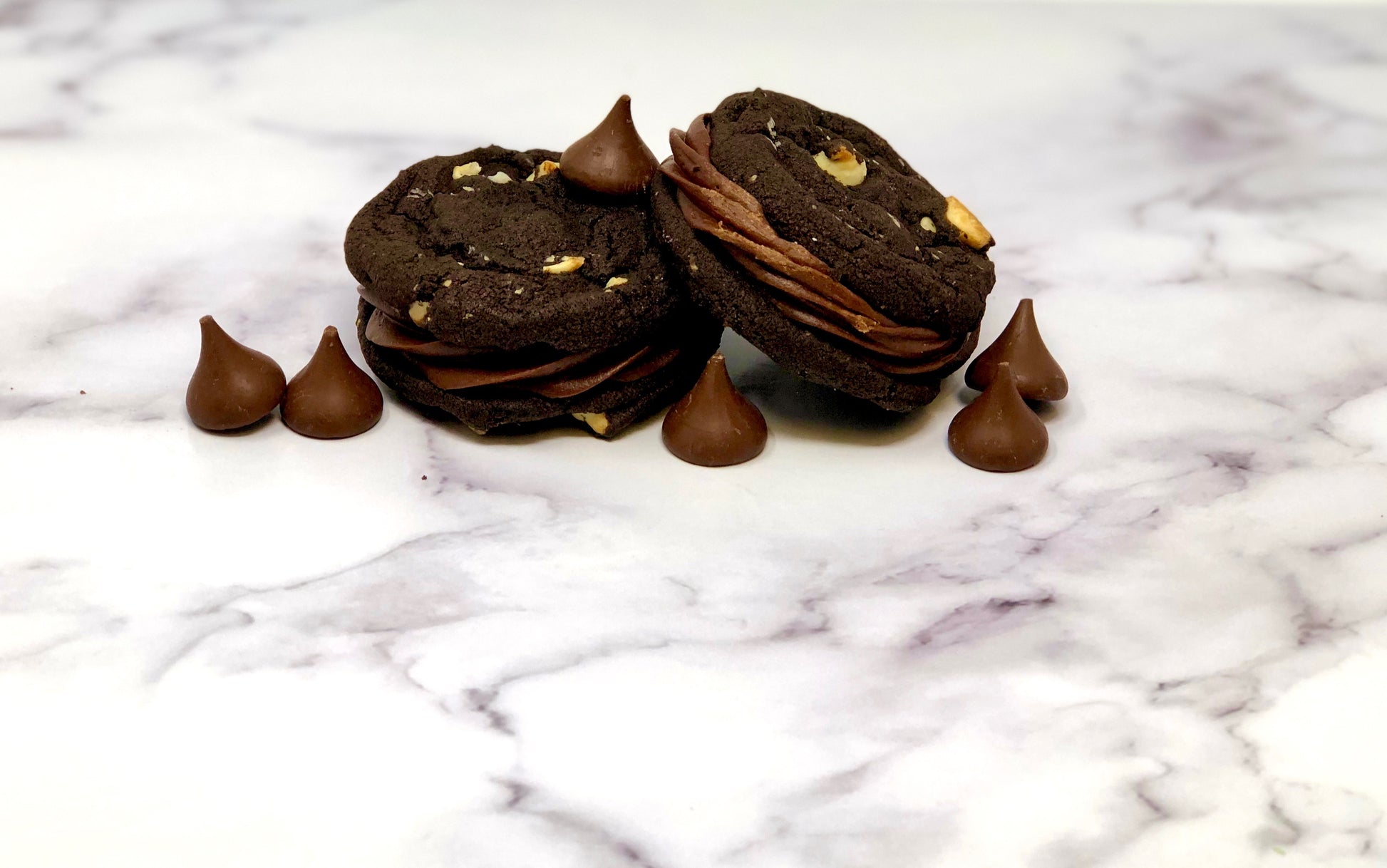 Cookie Sandwich - Double Chocolate Chocolate - The Dessert Ladies