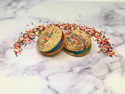 Cookie Sandwich - Unicorn Sugar Cookie - The Dessert Ladies