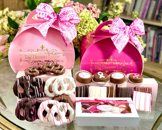 Breast Cancer Awareness Tulip Mixed Chocolate Box Fundraiser - The Dessert Ladies