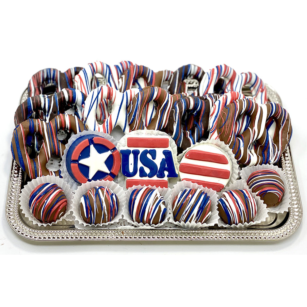 Medium Patriotic Platter - The Dessert Ladies