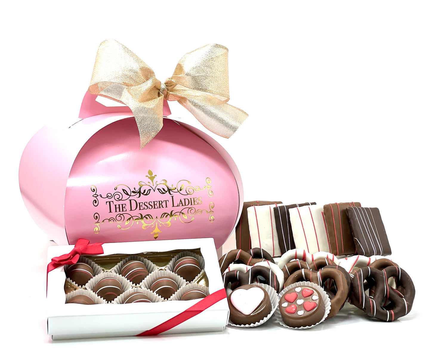 Valentine's Day Tulip Mixed Chocolate Box- Pink - The Dessert Ladies