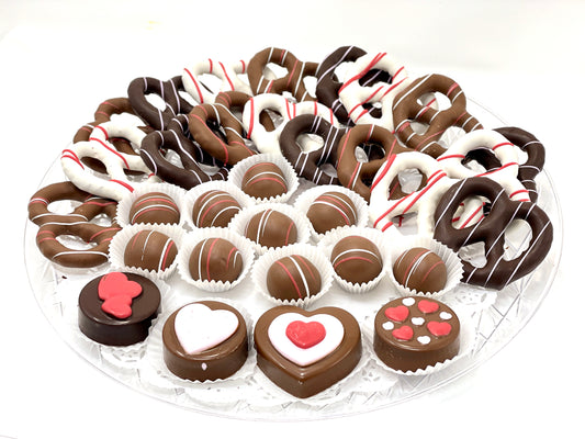 Large Valentine's Day Mixed Chocolate Platter - The Dessert Ladies