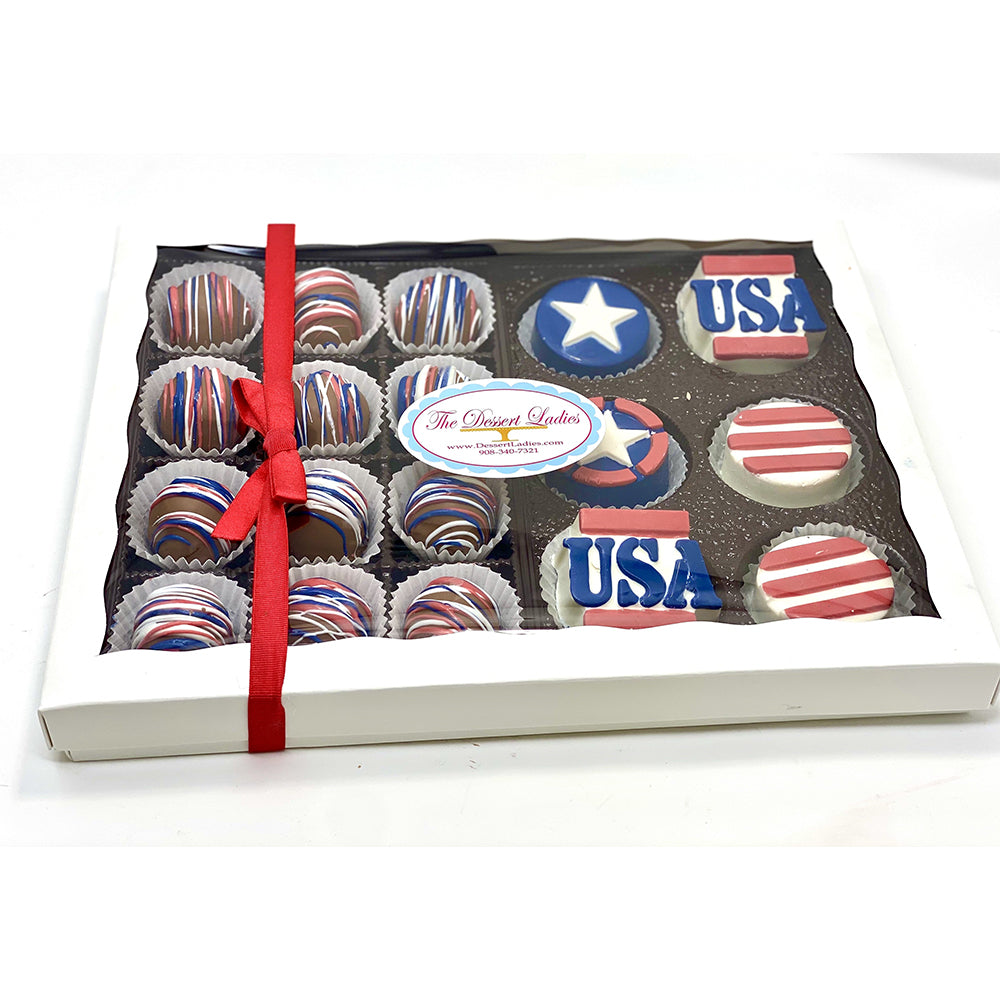 Patriotic Mixed Gift Box - The Dessert Ladies