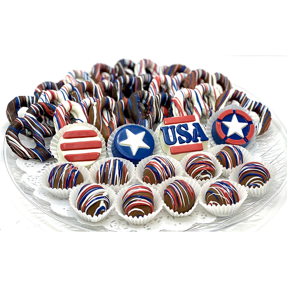 Large Patriotic Platter - The Dessert Ladies