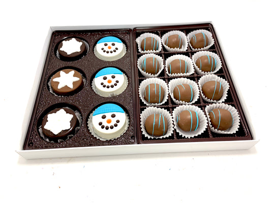 Hanukkah Mixed Chocolate Box - The Dessert Ladies