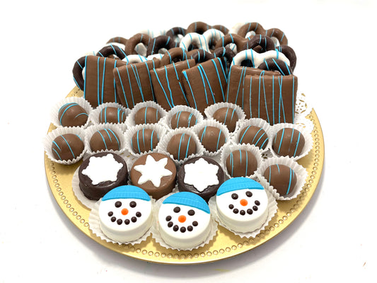 VIP Hanukkah Mixed Chocolate Platter - The Dessert Ladies